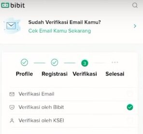 verifikasi aplikasi bibit